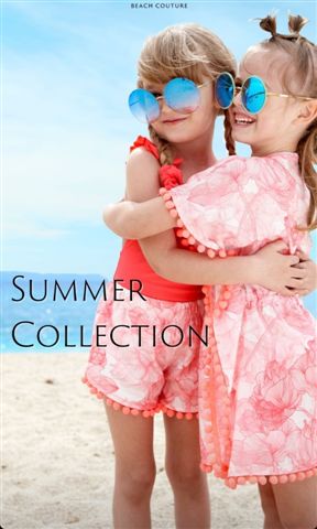 Garyfalina and Sandy for kids swimwear